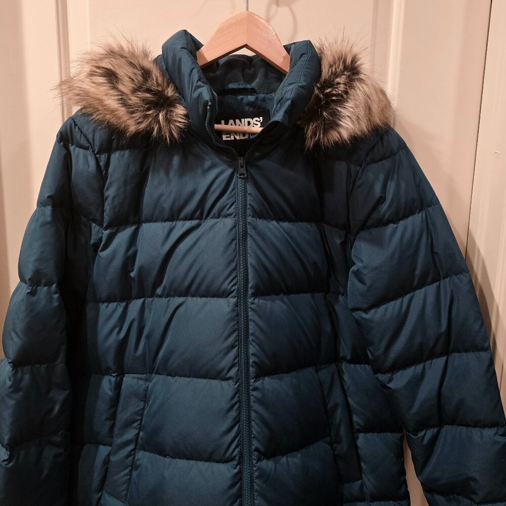 Lands End Women's Max 600 Down Long Maxi Coat